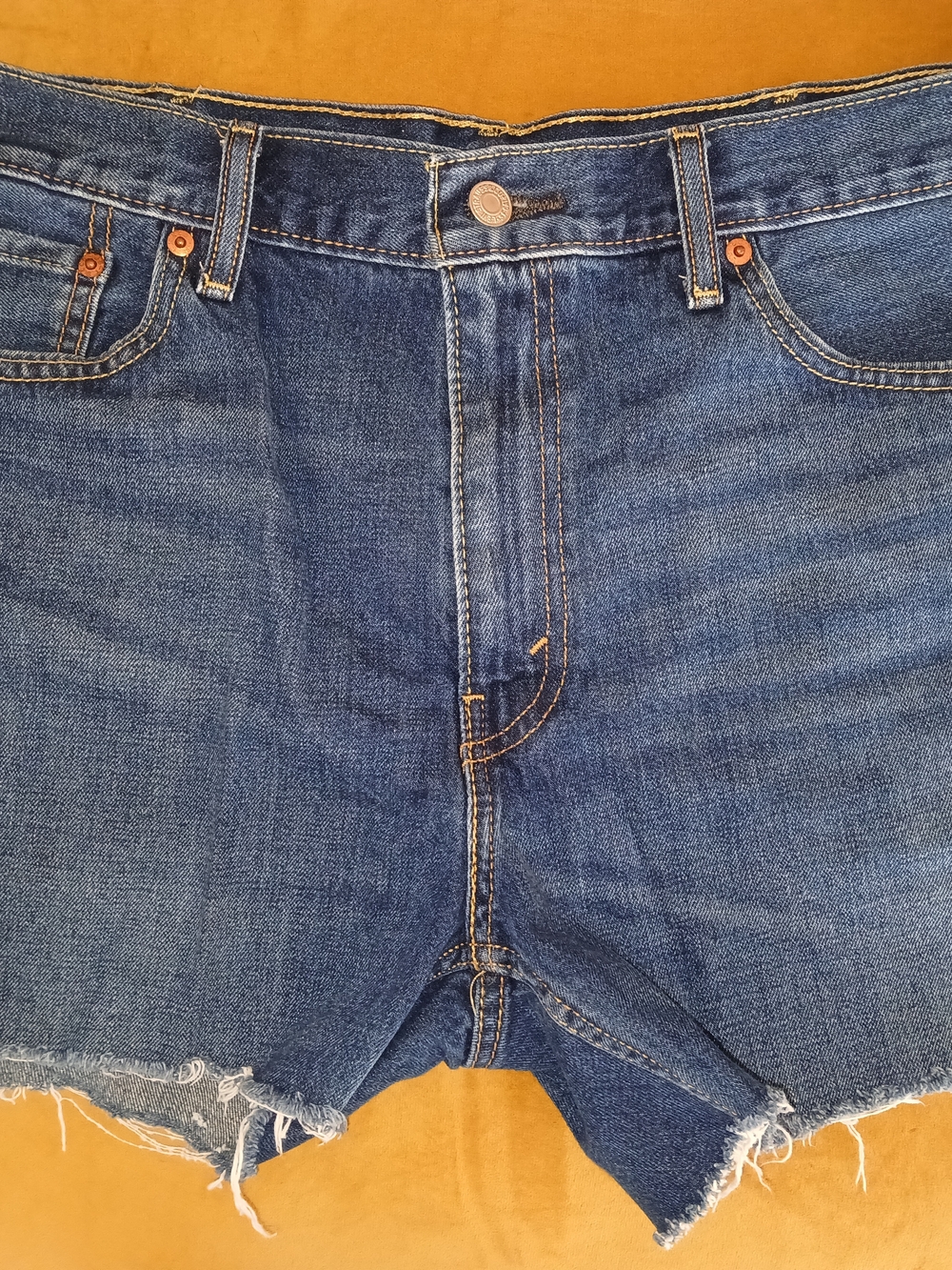 Levi's Dark Blue Denim Cutoff Women's Shorts